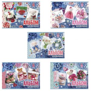 альбом д рис. 20л "Хатбер", Для девочек (5видов) (14,70)[СА2387]