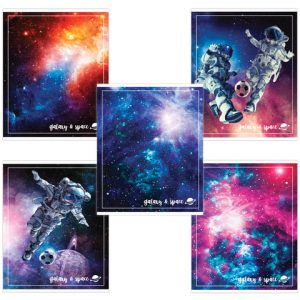 тетрадь 96 л. А5 BRAUBERG ЭКО.клетка, обложка мелованный картон, блок офсет, "Космос" [СА4684](7)