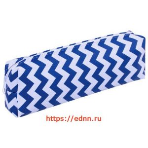 пенал-косметичка ПИФАГОР, мягкий, "WAVE", прямоугольный, 20х7х4 см