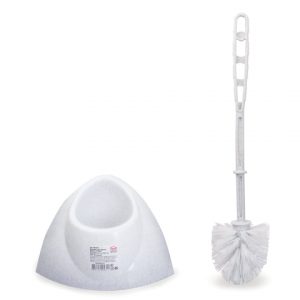 ерш д унитаза с подставкой, угловой, "Блеск", белый мрамор, IDEA, М 5012