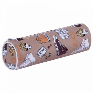 пенал-тубус ПИФАГОР, мягкий, "HOLIDAY", 20х7 см