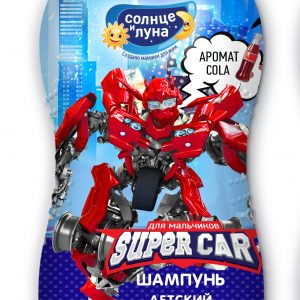 ш детский СОЛНЦЕ и ЛУНА мальч.SUPERCAR 200мл (12) к.32019