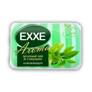 мыло-крем EXXE AROMA  Зеленый чай & глицерин 1шт*80г ТУРЦИЯ полосато(ЗЕЛЕНОЕ)(72)