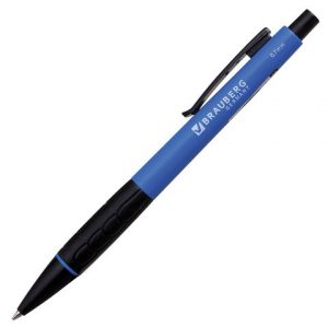 ручка шариковая автоматическая BRAUBERG "Klasse", синяя (24)[СА4853]