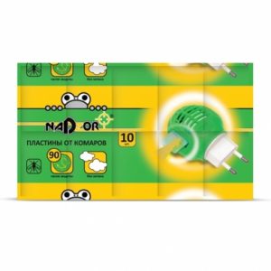 пластины от комаров НАДЗОР без запаха 10шт (250)