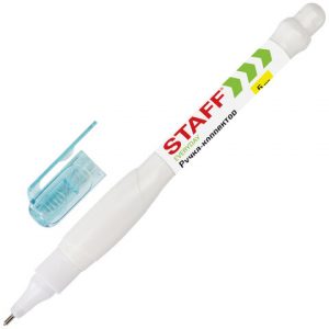 ручка-корректор STAFF "EVERYDAY", 5 мл, металлический наконечник, круглый корпус(12)