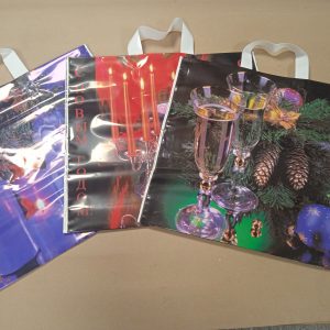 пакет с петлевой ручкой НОВЫЙ ГОД 38x35 см, ПВХ (100) СП-06