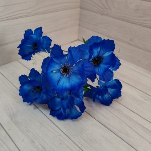 цветы искуственные букет васильков 6 голов 32 см 18-464