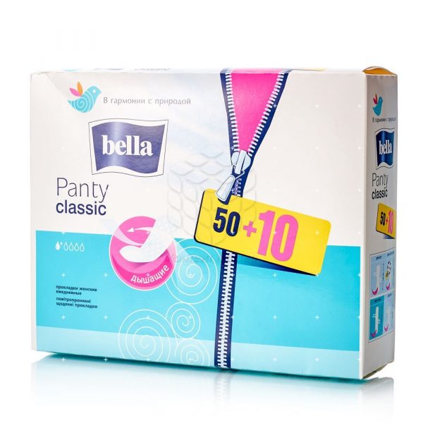 прокладки БЕЛЛА Panty Classic Софт Ежедневные 60шт (12)к.101