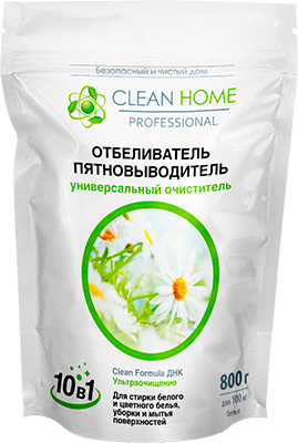 Компания «Химрос» выпустила кислородный отбеливатель «Clean Home» в новой упаковке.