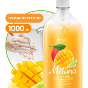 мыло жидк MILANA манго и лайм дозат. 1000мл (6) к.125418