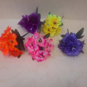 цветы искуственные букет георгинов 5 голов 20 см