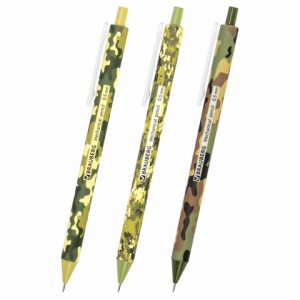 карандаш механический 0,5 мм, BRAUBERG SOFT PRINT MILITARY, HB, корпус soft-touch ассорти