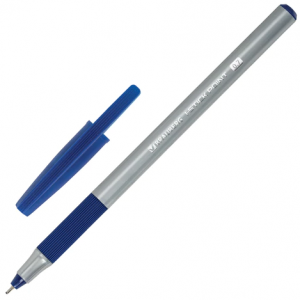 ручка шариковая BRAUBERG "i-STICK POINT",СИНЯЯ, корпус серый, игол узел0,7 мм, лин 0,35мм (50)