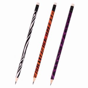 карандаш чернографитный ЮНЛАНДИЯ "АФРИКА", 1 шт., HB, с ластиком, корпус ассорти(45)