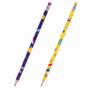 карандаш чернографитный ЮНЛАНДИЯ "ЮНЛАНДИК", 1 шт., HB, с ластиком, корпус ассорти