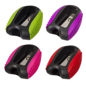 точилка BRAUBERG "Space Neon", пластиковая, корпус ассорти