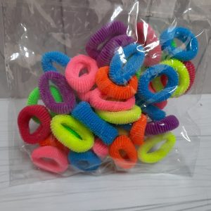 резинка д волос маленькая КОМПЛЕКТ 40шт.ЦВЕТНАЯ