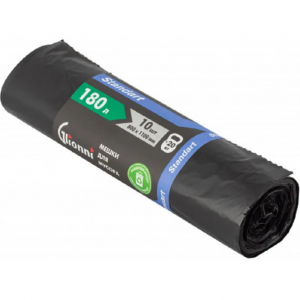 мешки д мусора GLIONNI   180 л,10 шт., 17мкм, (25)