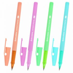 ручка шариковая РОССИЯ "PATRIOT PASTEL", СИНЯЯ, корпус ассорти, 0,7 мм, линия письма 0,35 мм (12)