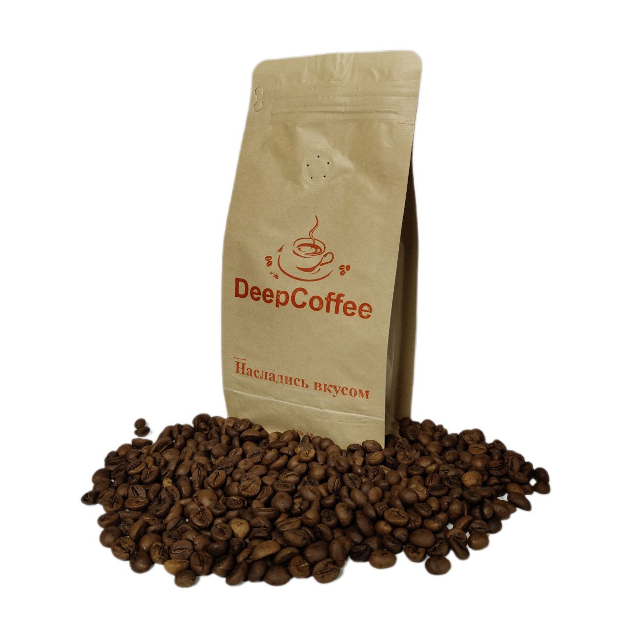 Кофе в зернах РОБУСТА ИНДОНЕЗИЯ ПРЕМИУМ обжаренный 1000гр.