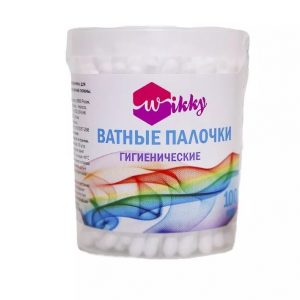 ватные палочки Wikky 100шт. банка (48)