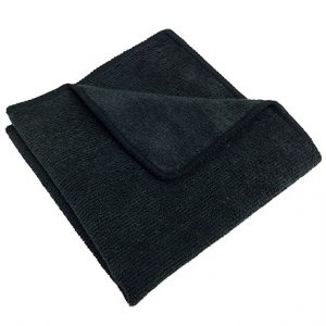 салфетка микрофибра 30х30,ЧЕРНАЯ,200гр/м2,(50)