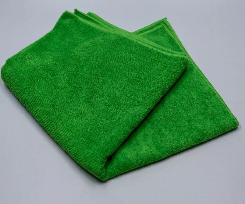 салфетка микрофибра 50х100,ЗЕЛЕНАЯ,320гр/м2,(50)