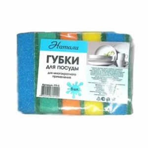 губка д посуды НАТАЛИ 5шт. (60)