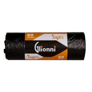 мешки д мусора GLIONNI  SUPER 60 л,20 шт., 9мкм, до 8 кг (100)