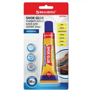 клей обувной универсальный водостойкий BRAUBERG EXTRA, 30 мл, прочный, блистер (12)