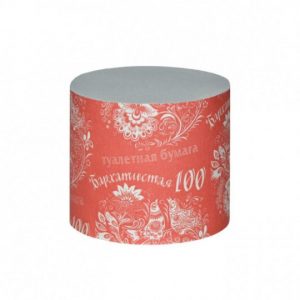 бумага туалетная "Бархатистая"-100 б/в (40)