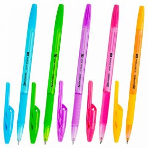 ручка шариковая BRAUBERG "ULTRA GT NEON", СИНЯЯ,корпус ассорти, линия письма 0,35 мм (50)