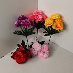 цветы искуственные букет гвоздик 20 см 18-446А