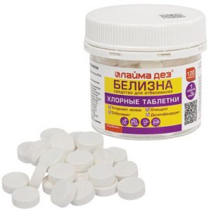 ср во дезинфицирующее Белизна ЛАЙМАДЕЗ хлорные таблетки МИНИ 120 шт