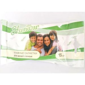 салфетки влажные д всей семьи Натали 15шт (120)