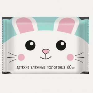 полотенца влажные Детские (Авангард)., 60шт  (10)