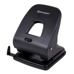 дырокол BRAUBERG "SX-40", до 40 листов, черный