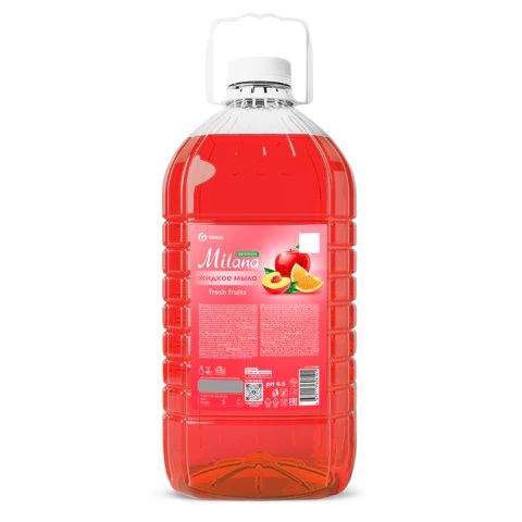 мыло жидк MILANA FRESH FRUITS GRASS, 5 л, "Свежие фрукты"/ORIS "Ягодный микс", ПЭТ (2)