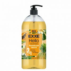 гель д душа EXXE HELLO 3в1 ,Балийская мечта 1 л.(12)